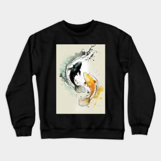 Graceful Koi: Prosperity in Ink Crewneck Sweatshirt